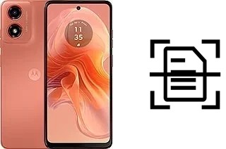 Numériser un document sur un Motorola Moto G04s