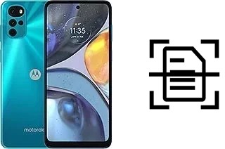 Numériser un document sur un Motorola Moto G22