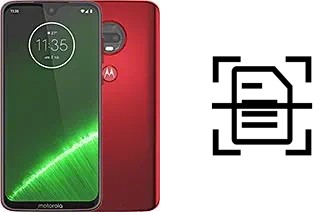 Numériser un document sur un Motorola Moto G7 Plus