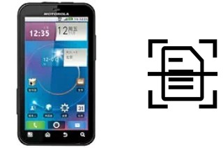 Numériser un document sur un Motorola MOTO ME525