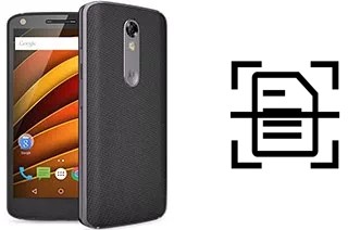 Numériser un document sur un Motorola Moto X Force