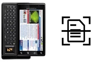 Numériser un document sur un Motorola MOTO XT702