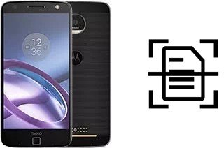 Numériser un document sur un Motorola Moto Z