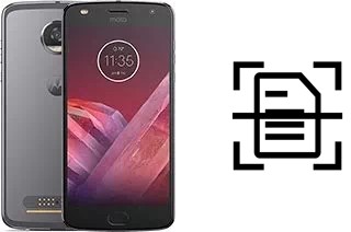 Numériser un document sur un Motorola Moto Z2 Play