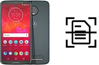 Numériser un document sur un Motorola Moto Z3