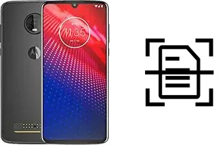 Numériser un document sur un Motorola Moto Z4