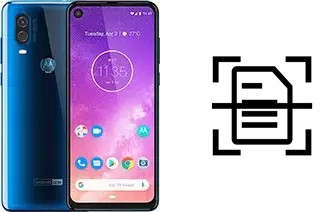 Numériser un document sur un Motorola One Vision