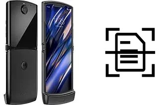 Numériser un document sur un Motorola Razr 2019