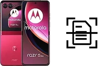 Numériser un document sur un Motorola Razr 40 Ultra