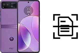 Numériser un document sur un Motorola Razr 40