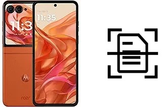 Numériser un document sur un Motorola razr 2024