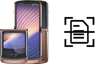 Numériser un document sur un Motorola Razr 5G