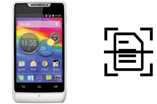 Numériser un document sur un Motorola RAZR D1
