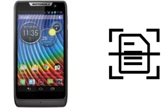 Numériser un document sur un Motorola RAZR D3