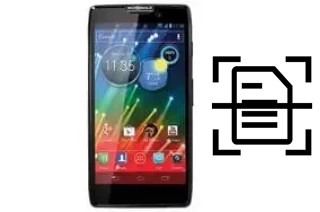 Numériser un document sur un Motorola RAZR HD