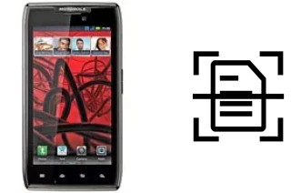 Numériser un document sur un Motorola RAZR MAXX