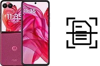 Numériser un document sur un Motorola razr+ 2024