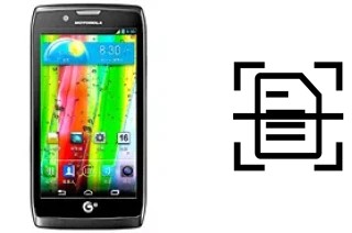 Numériser un document sur un Motorola RAZR V MT887