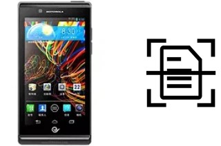 Numériser un document sur un Motorola RAZR V XT889