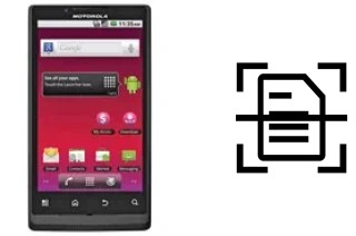 Numériser un document sur un Motorola Triumph