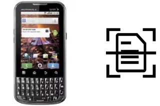 Numériser un document sur un Motorola XPRT MB612