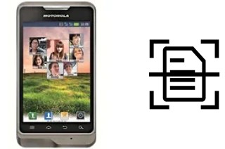 Numériser un document sur un Motorola XT390