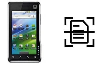 Numériser un document sur un Motorola XT701