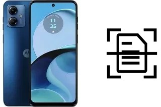 Numériser un document sur un Motorola Moto G14