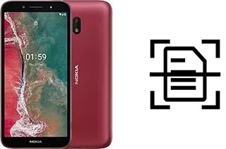 Numériser un document sur un Nokia C1 Plus