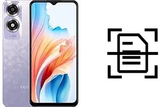 Numériser un document sur un Oppo A2x