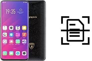 Numériser un document sur un Oppo Find X Lamborghini Edition