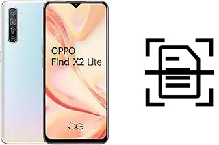 Numériser un document sur un Oppo Find X2 Lite