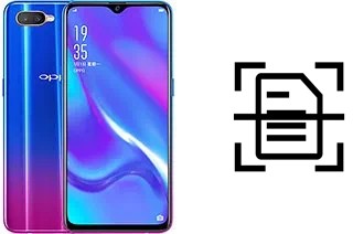 Numériser un document sur un Oppo RX17 Neo