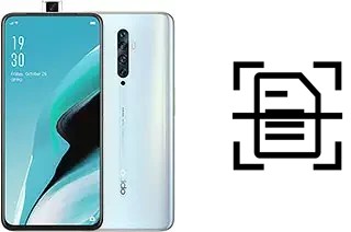 Numériser un document sur un Oppo Reno2 F