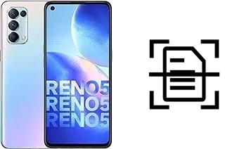 Numériser un document sur un Oppo Reno5 4G