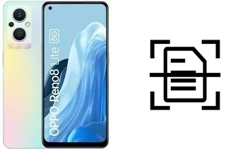 Numériser un document sur un Oppo Reno8 Lite