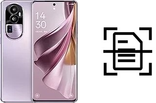 Numériser un document sur un Oppo Reno10 Pro+