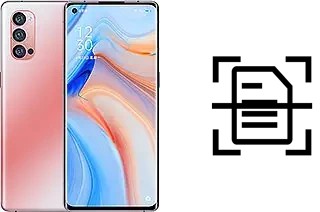 Numériser un document sur un Oppo Reno4 Pro 5G