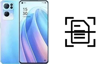 Numériser un document sur un Oppo Reno7 Pro 5G