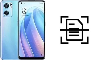 Numériser un document sur un Oppo Reno7 SE 5G