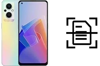 Numériser un document sur un Oppo Reno7 Lite