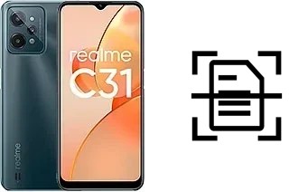 Numériser un document sur un Realme C31