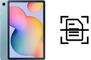 Numériser un document sur un Samsung Galaxy Tab S6 Lite