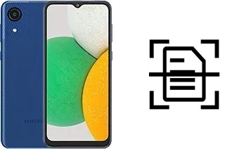 Numériser un document sur un Samsung Galaxy A03 Core