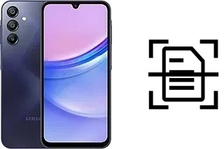 Numériser un document sur un Samsung Galaxy A15