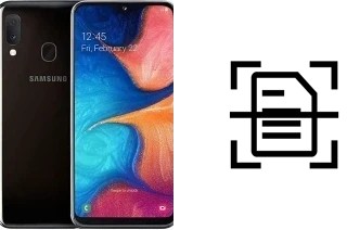 Numériser un document sur un Samsung Galaxy A20e