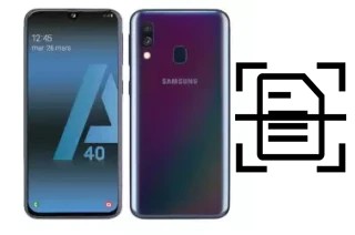 Numériser un document sur un Samsung Galaxy A40s