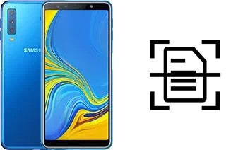 Numériser un document sur un Samsung Galaxy A7 (2018)