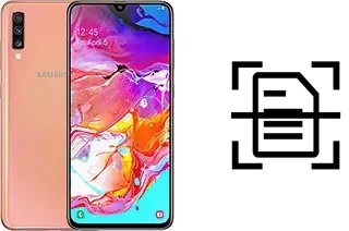 Numériser un document sur un Samsung Galaxy A70