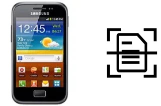 Numériser un document sur un Samsung Galaxy Ace Plus S7500